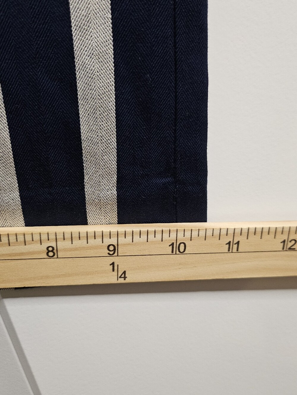 Ann Taylor Factory Dress Pants 8 Navy Light Grey Striped Wide Leg High Rise New - Picture 14 of 14